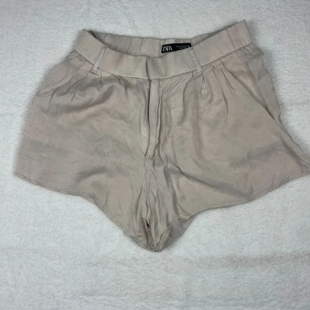 Zara Sz M Silky Satin‎ Sexy Summer Boho Cottage High Waisted Coastal Vacation